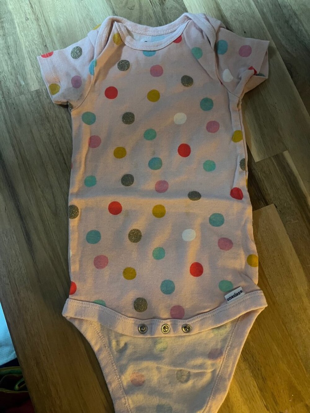 Gerber's Organics 12m pink Onesie